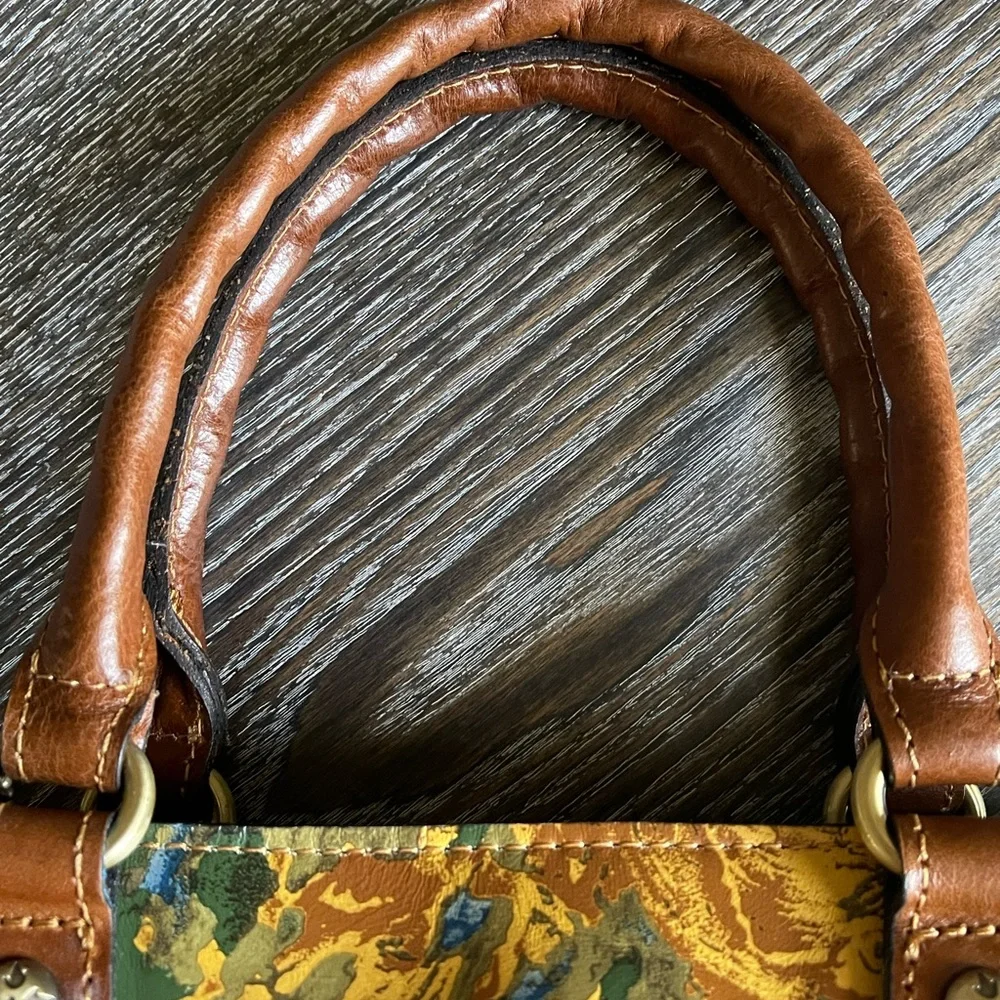 Leather Patricia Nash Floral Handbag 2 Piece Set